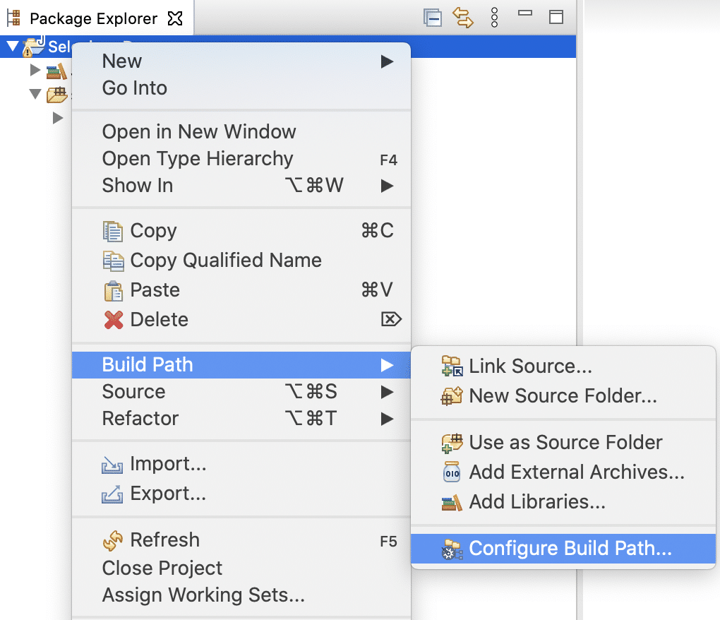 Configure Build Path in Eclipse