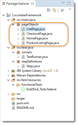 Page Object Design Pattern with Selenium PageFactory in Cucumber