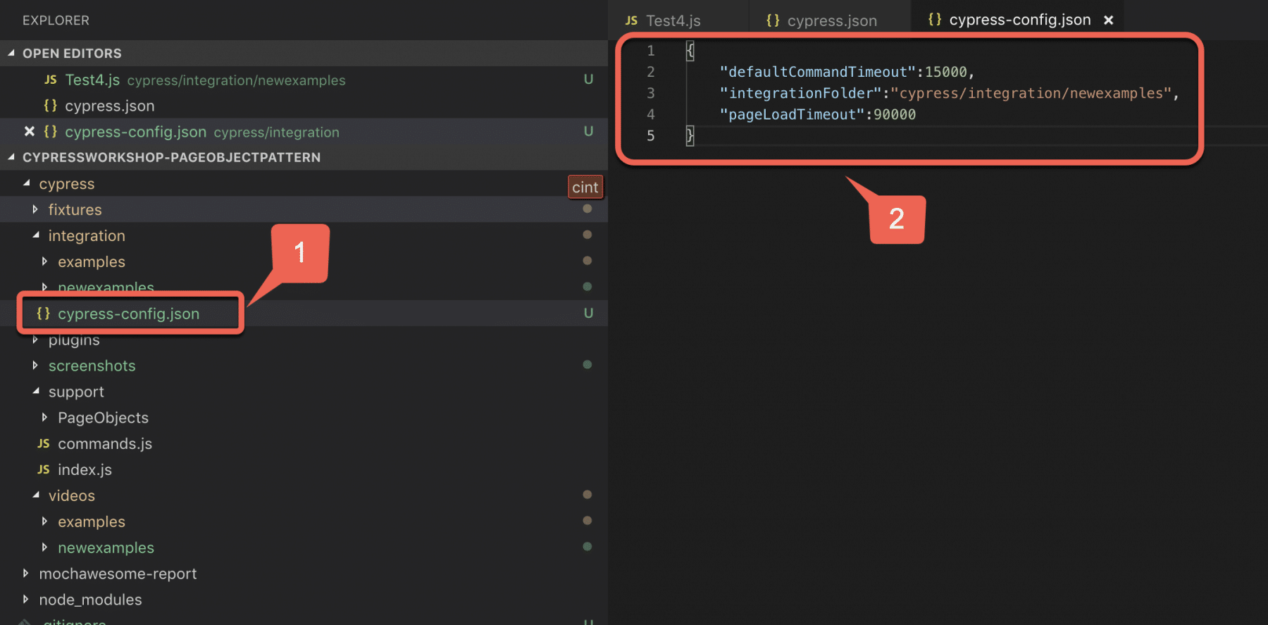 Creating a new configuration file