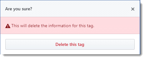 delete tag confirm