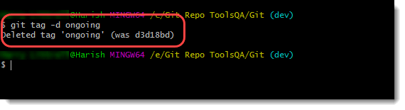 git delete tag