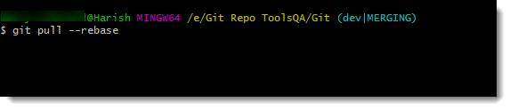 git pull rebase option