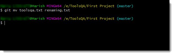 Renaming File through Git