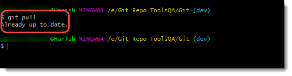 git pull command