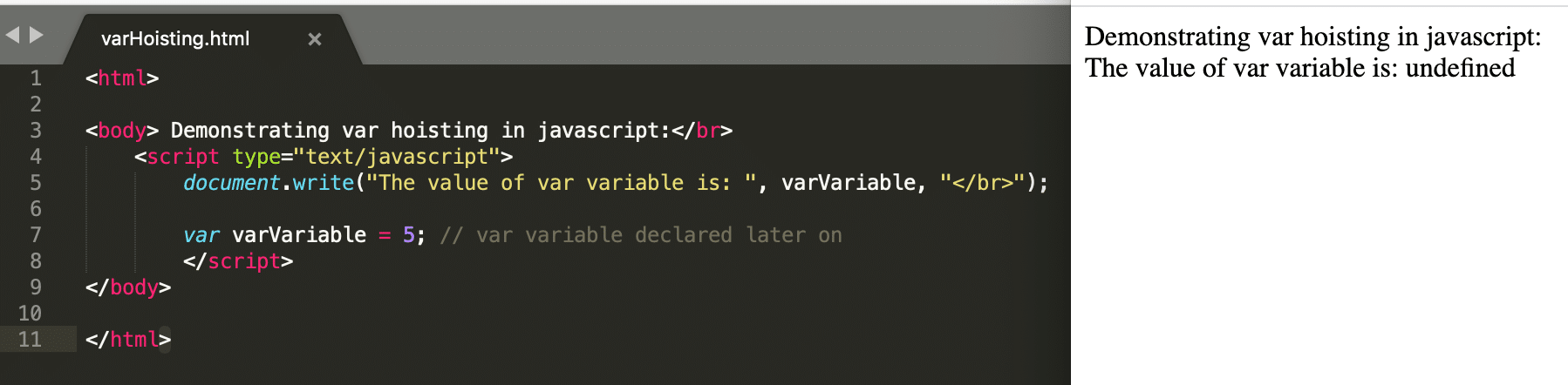  JavaScript var Hoisting