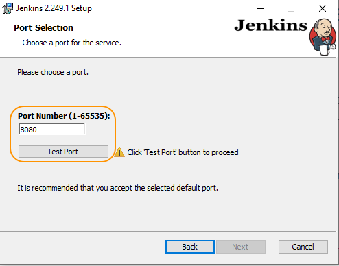 Port number of Jenkins