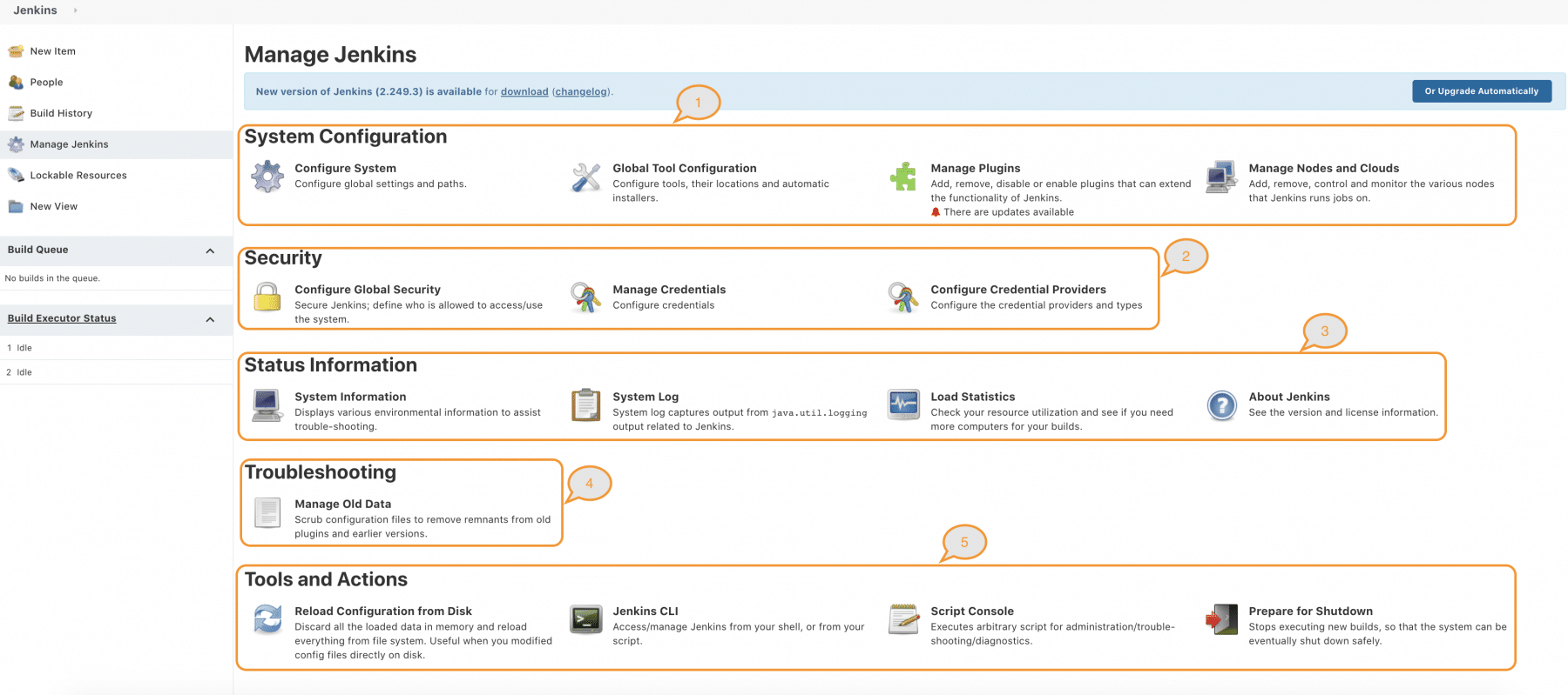 Manage Jenkins page