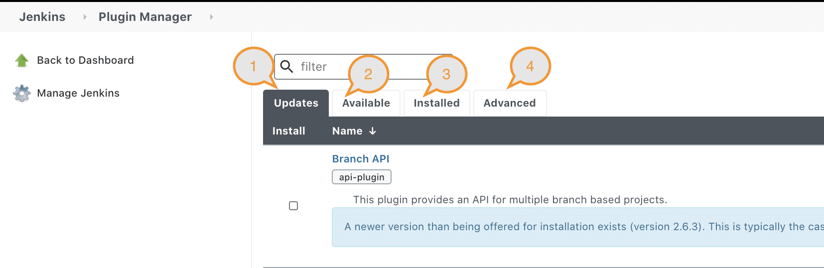 Plugin Options under Manage Jenkins