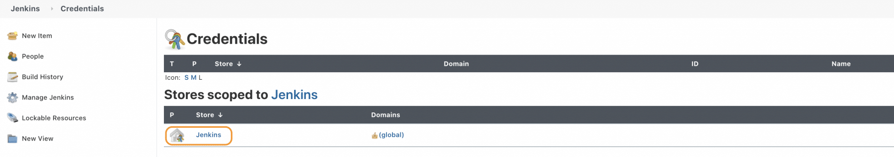 Credentials Store in Jenkins