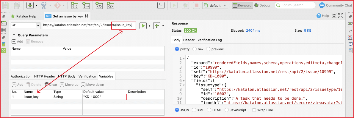 API Testing Tutorial Variables