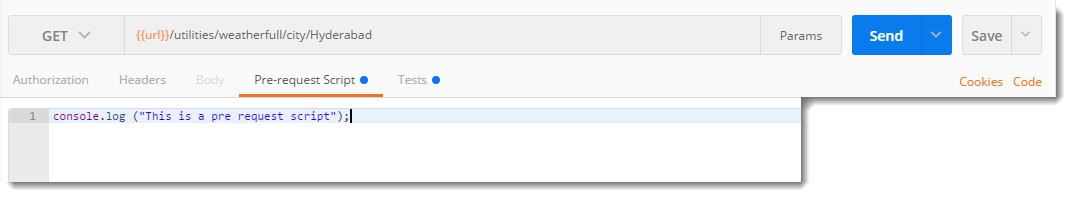 Pre-Request Script in Postman