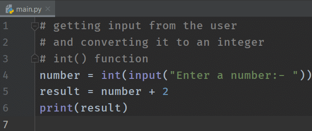 Python Input Function with Type Casting