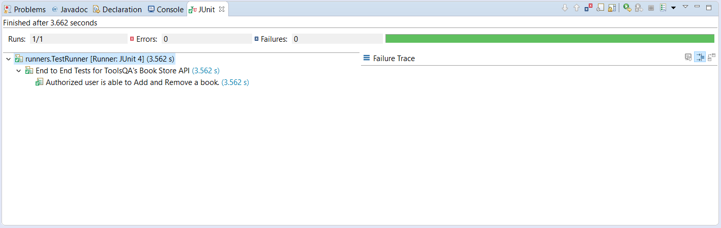 Implementation of REST Routes Junit Results