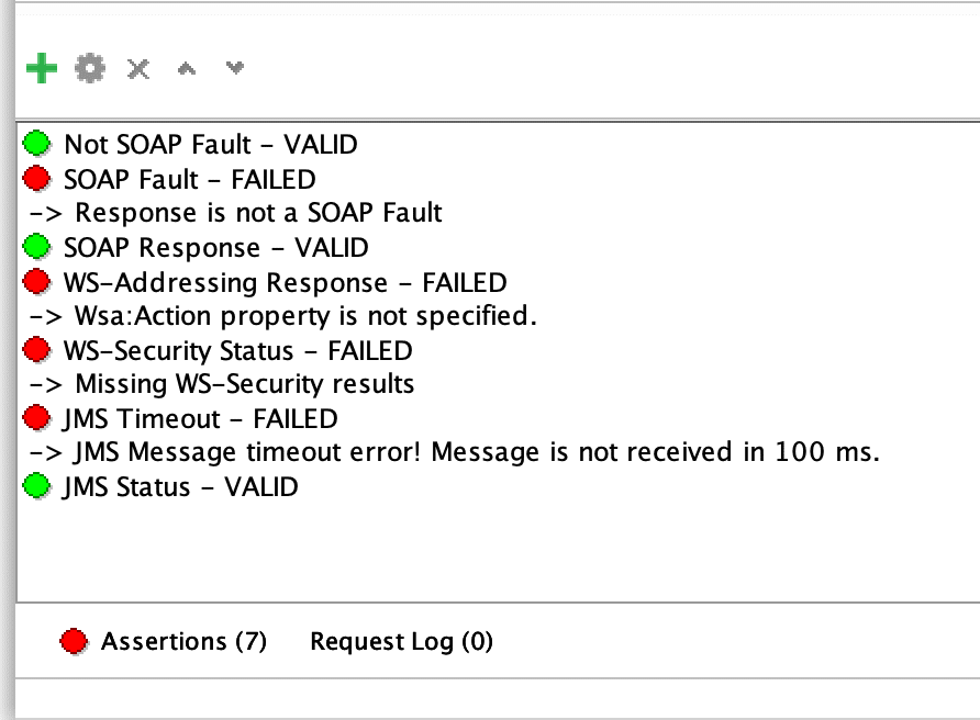 JMS assertions view in SoapUI