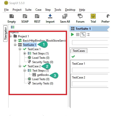 TestSuite Structure In SoapUI