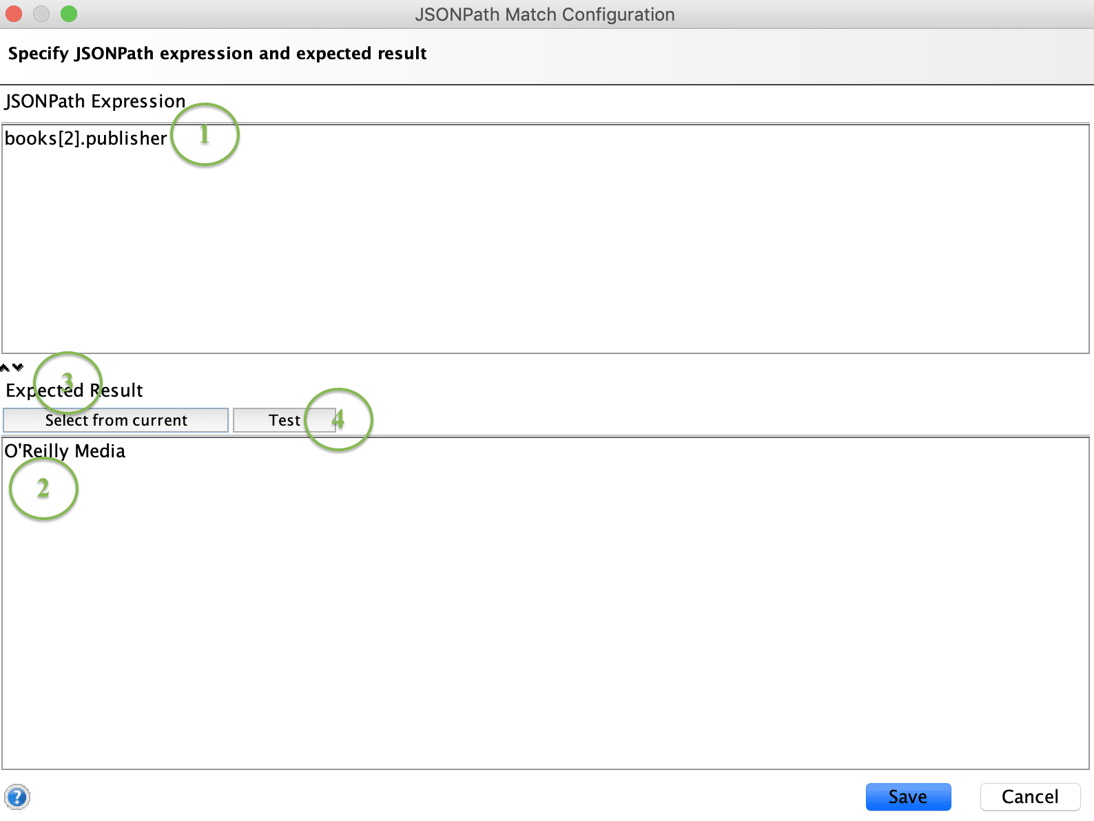 JsonPath Match configurations in SoapUI