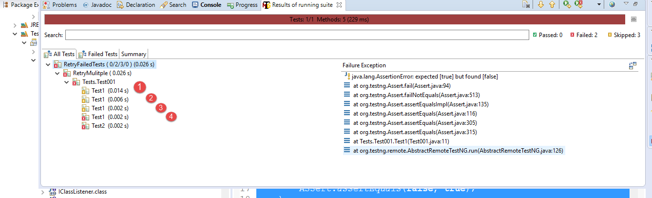 Retry Failed Tests in TestNG