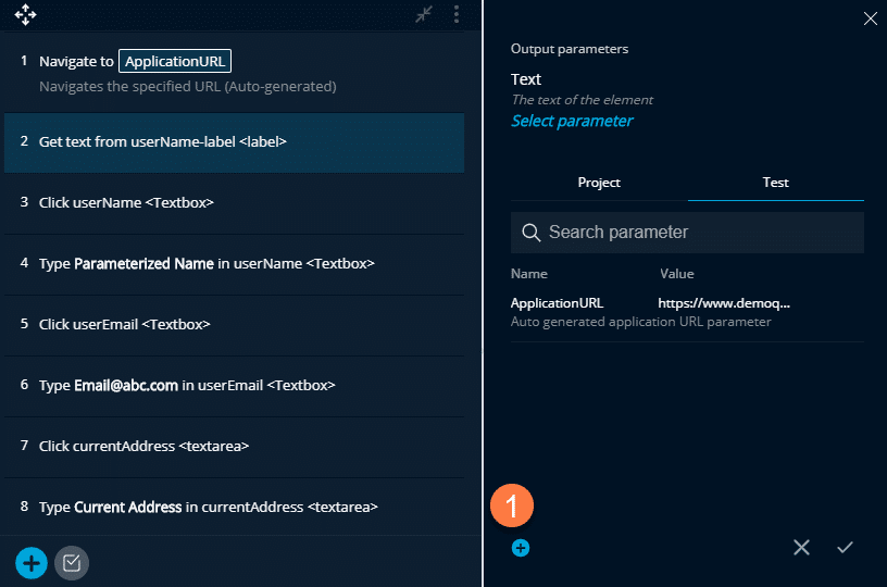 Adding a Parameter Panel