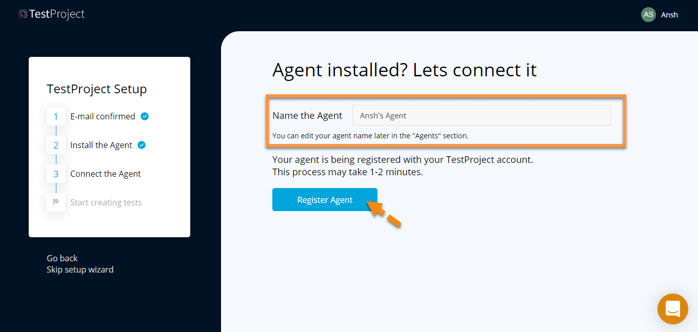 Register an Agent