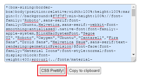 CSS Prettify Input