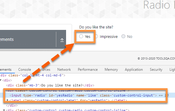 Radio Button selection using ID attribute and HTML structure